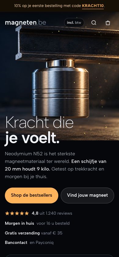 Nachtstaal op een telefoon